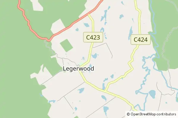 Karte Legerwood