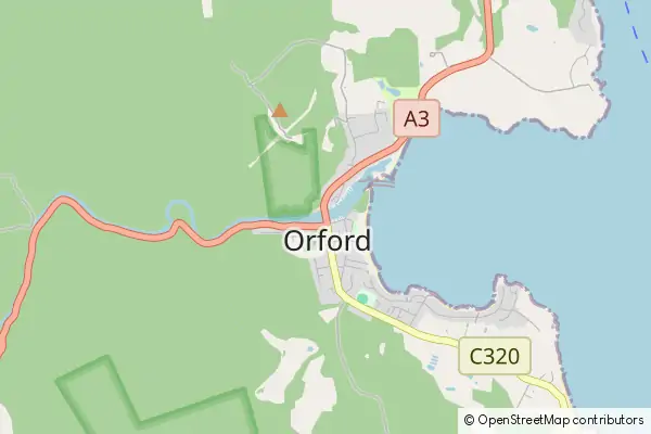 Karte Orford