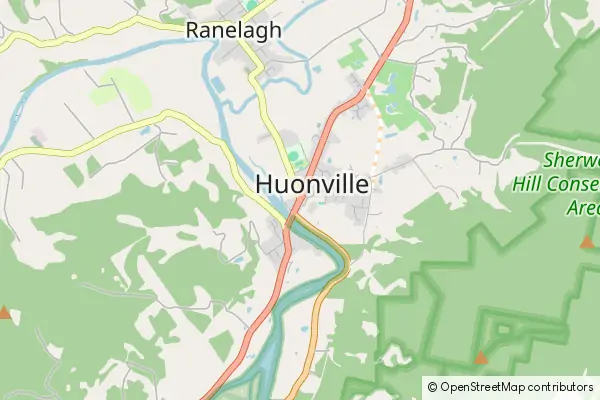 Karte Huonville