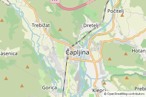 Karte Čapljina