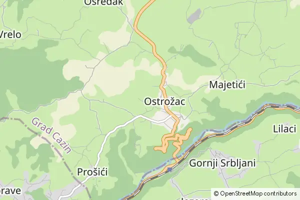 Karte Ostrožac