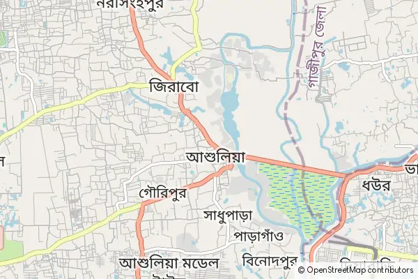 Karte Ashulia