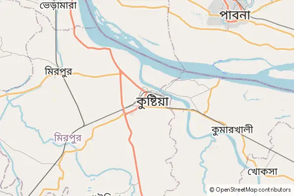 Karte Kushtia