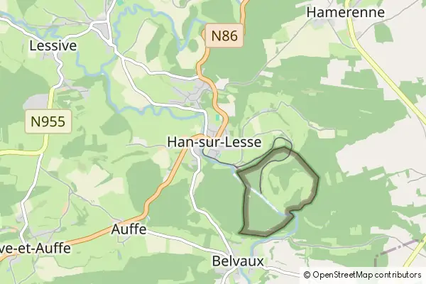 Karte Han-sur-Lesse