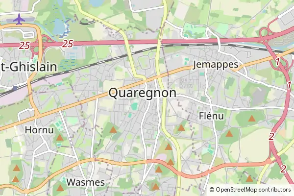 Karte Quaregnon