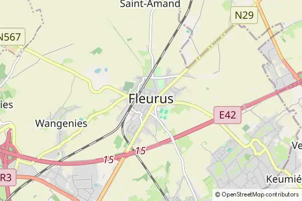 Karte Fleurus