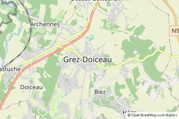 Karte Grez-Doiceau