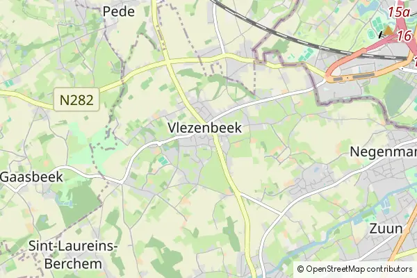 Karte Vlezenbeek