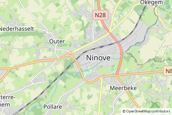 Karte Ninove