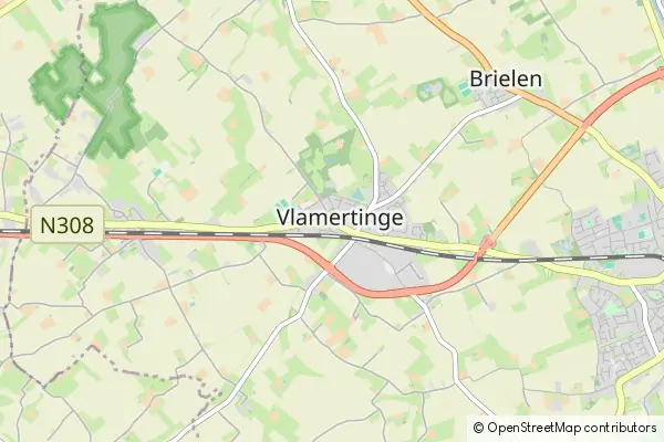 Karte Vlamertinge