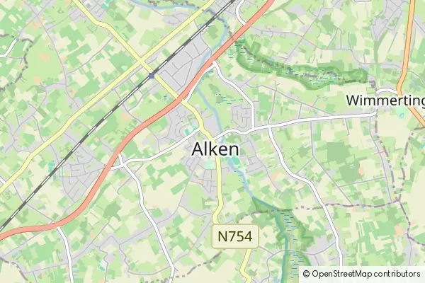 Karte Alken