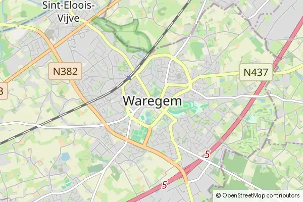 Karte Waregem