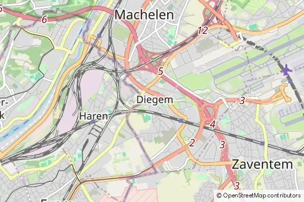 Karte Diegem