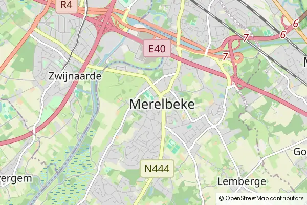 Karte Merelbeke