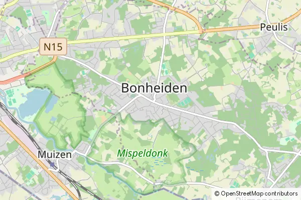 Karte Bonheiden