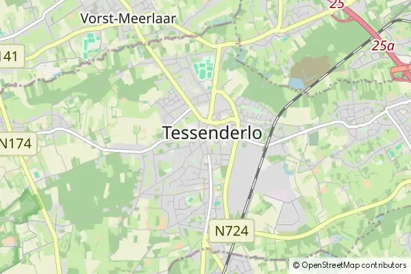 Karte Tessenderlo