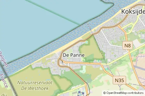 Karte De Panne