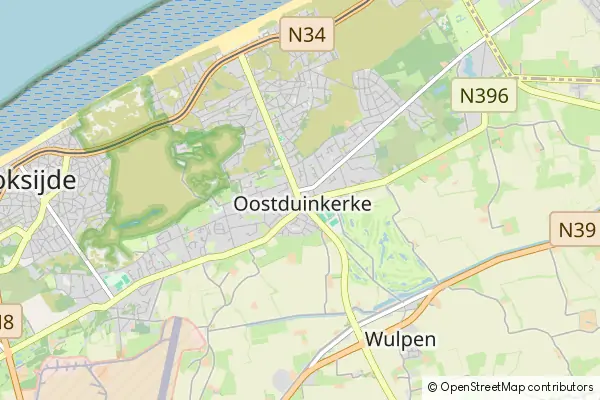 Karte Oostduinkerke