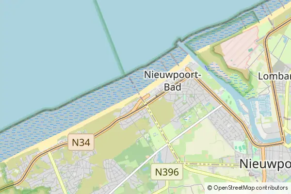 Karte Nieuwpoort