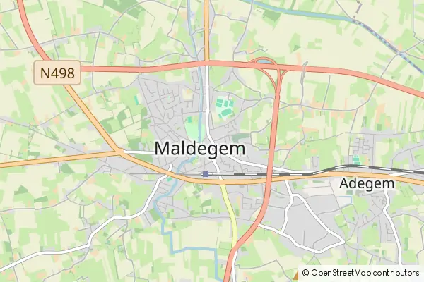 Karte Maldegem