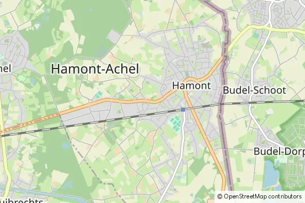 Karte Hamont-Achel