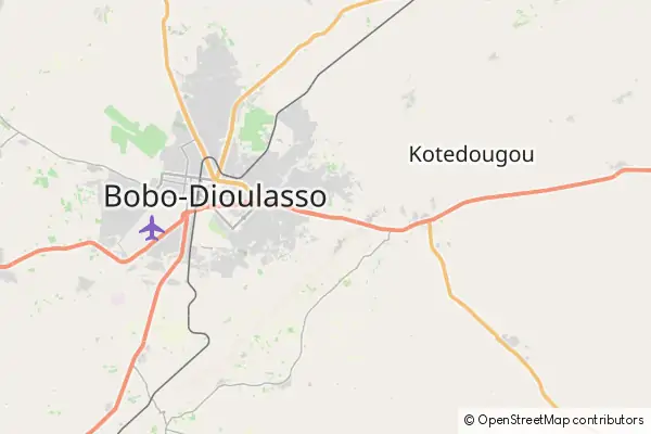 Karte Bobo-Dioulasso