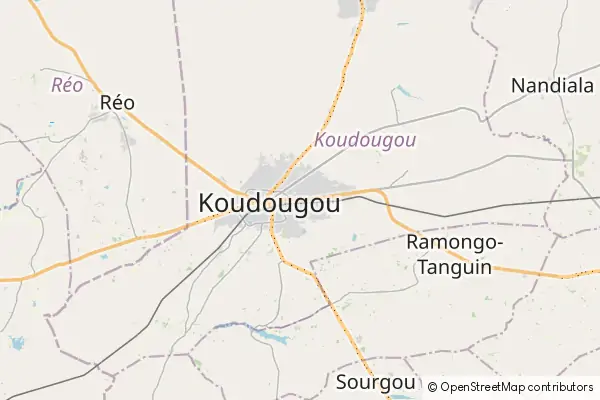 Karte Koudougou