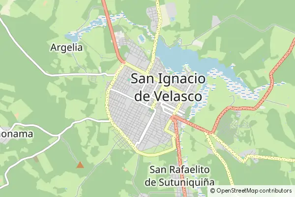 Karte San Ignacio de Velasco