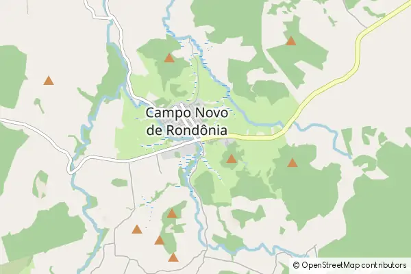 Karte Campo Novo de Rondônia