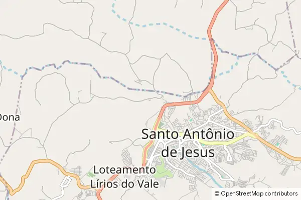 Karte Santo Antônio de Jesus