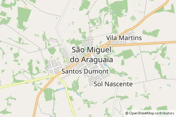 Karte São Miguel do Araguaia