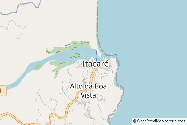 Karte Itacaré