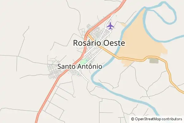 Karte Rosário Oeste