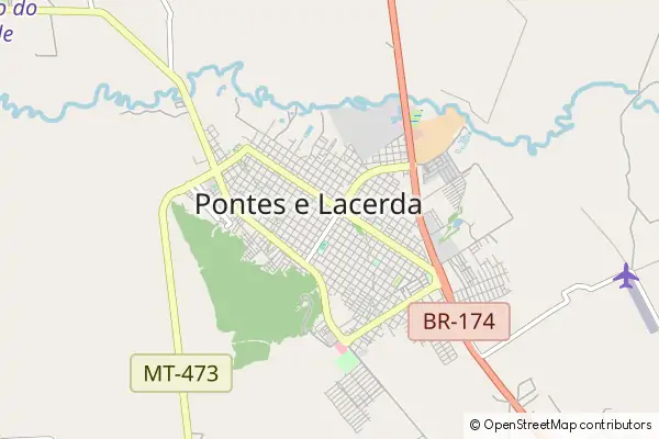 Karte Pontes e Lacerda