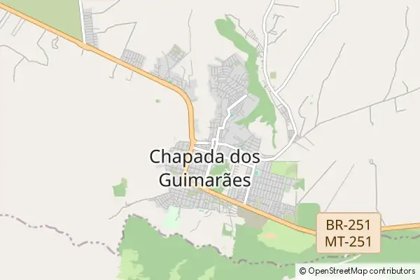 Karte Chapada dos Guimarães