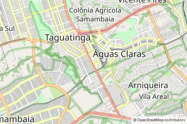 Karte Águas Claras