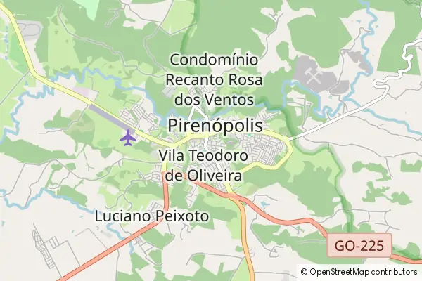 Karte Pirenópolis