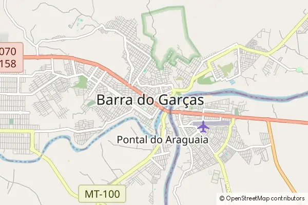 Karte Barra do Garças