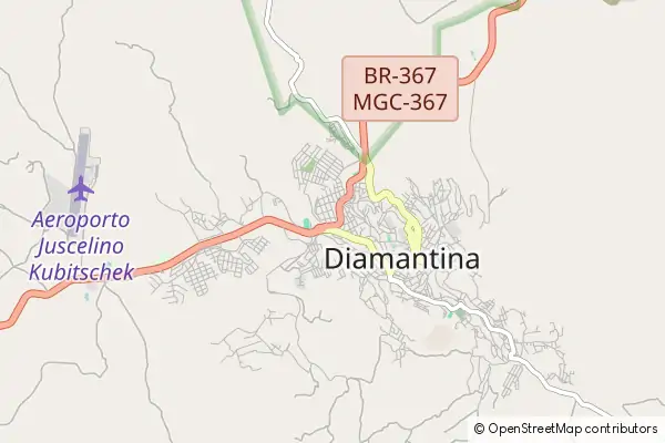 Karte Diamantina