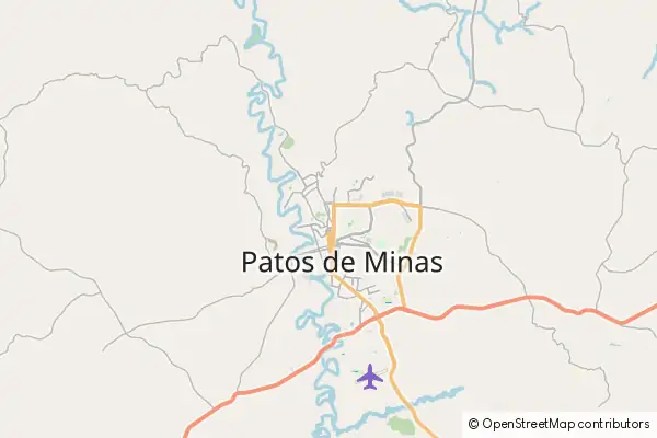 Karte Patos de Minas