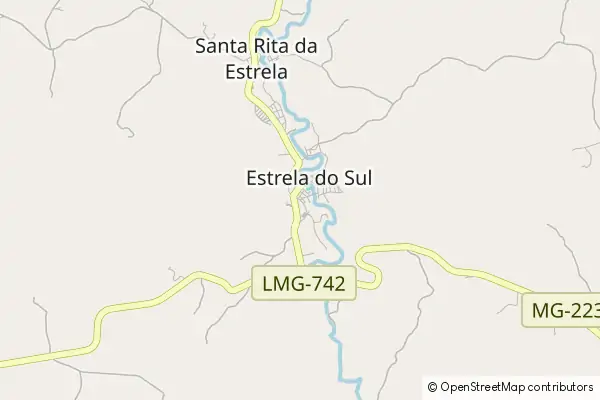 Karte Estrela do Sul