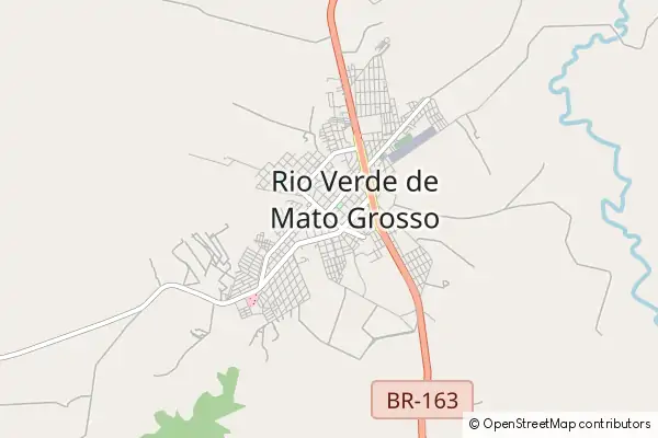 Karte Rio Verde de Mato Grosso