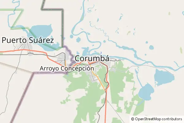 Karte Corumbá