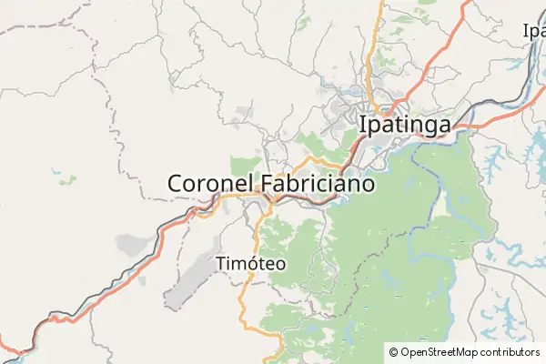 Karte Coronel Fabriciano