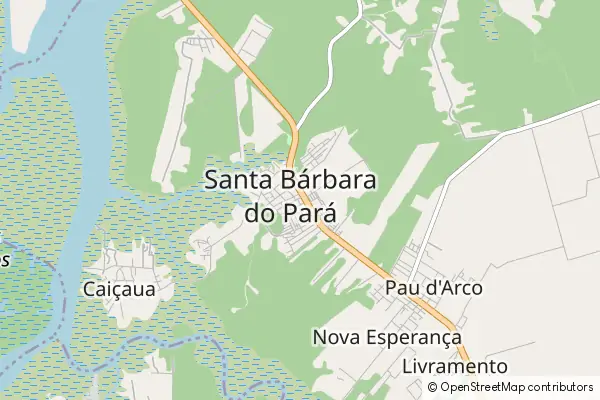 Karte Santa Bárbara do Pará