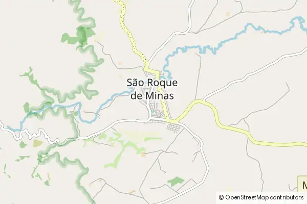 Karte São Roque de Minas