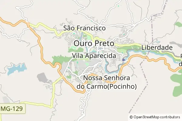 Karte Ouro Preto
