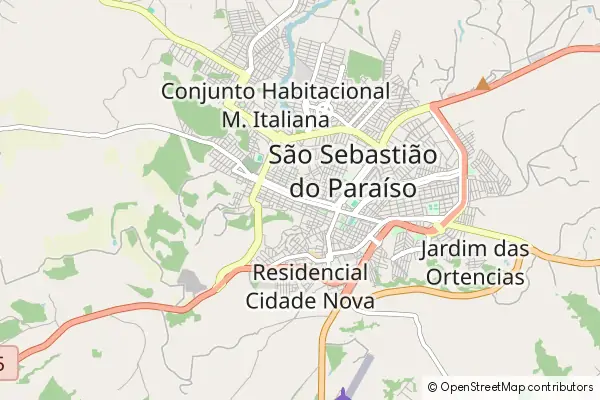 Karte São Sebastião do Paraíso