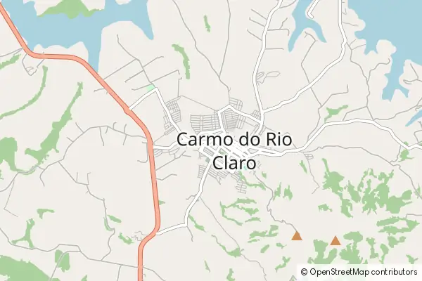 Karte Carmo do Rio Claro