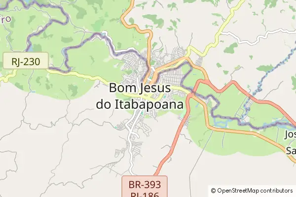 Karte Bom Jesus do Itabapoana